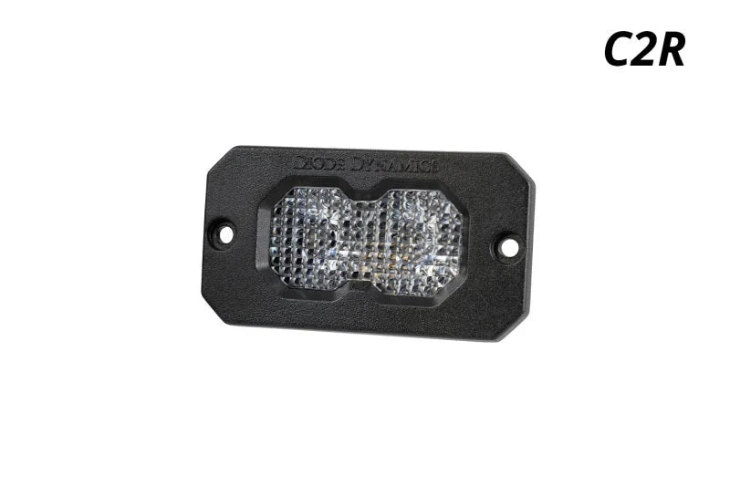 Diode Dynamics C2R White Flood Flush Mount LED Pod (Single) - Main Product View