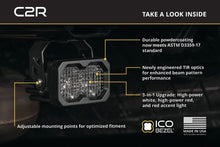 Load image into Gallery viewer, Diode Dynamics C2R White Flood Flush Mount LED Pod (Single) - Installation View