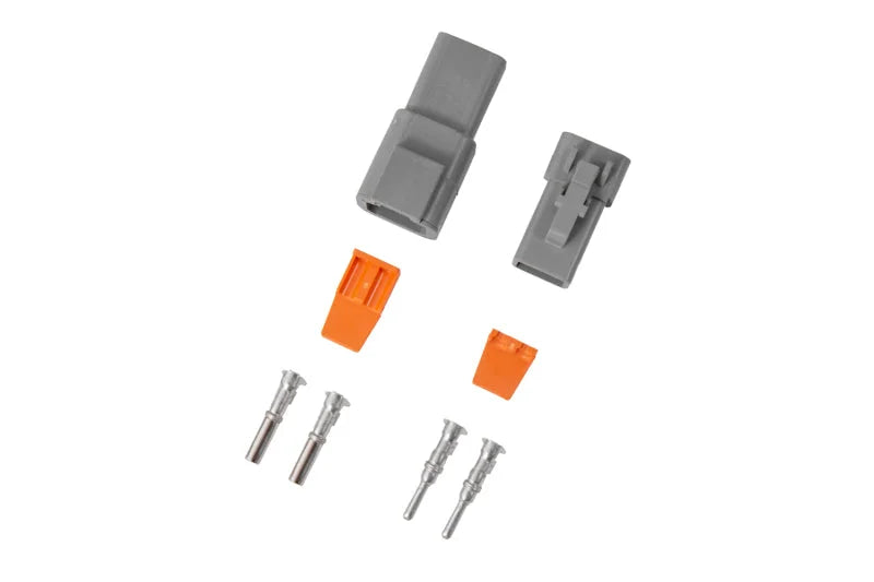 Diode Dynamics Deutsch Connector Kit 2-Pin 12-14 Gauge - Back View