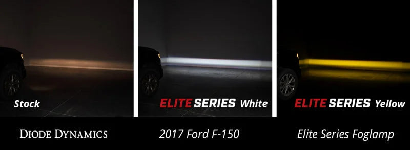 Diode Dynamics Elite Foglamp Type F2 - White (Pair) - Back View