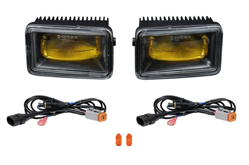 Diode Dynamics Elite Foglamp Type F2 - Yellow (Pair) - Main Product View