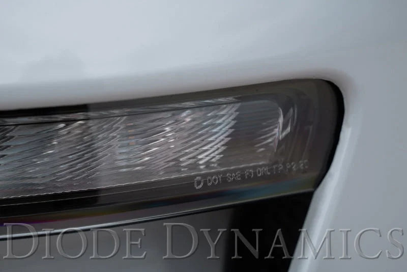 Diode Dynamics Elite Series Combination Fog Lamp for 18-21 Ford Mustang - Cool - White (Pair) - Installation View