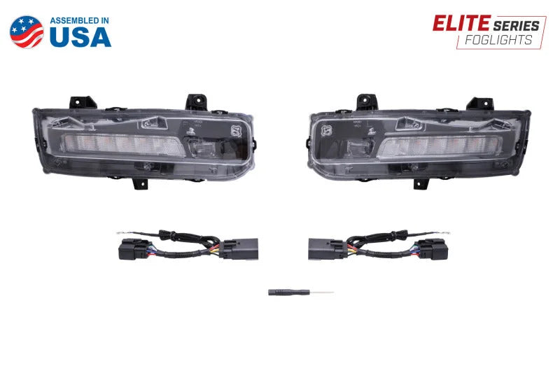 Diode Dynamics Elite Series Combination Fog Lamp for 18-21 Ford Mustang - Yellow (Pair) - Additional View 7