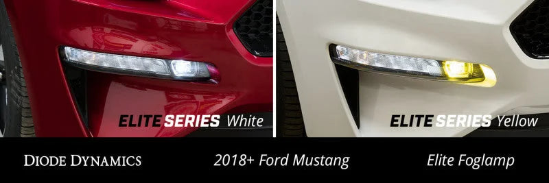 Diode Dynamics Elite Series Combination Fog Lamp for 18-21 Ford Mustang - Yellow (Pair) - Additional View 9