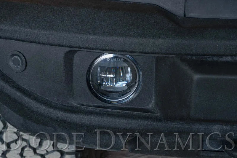 Diode Dynamics Elite Series Type A Fog Lamps - Yellow (Pair) - Side View