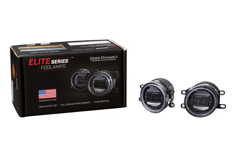 Diode Dynamics Elite Series Type B Fog Lamps - Yellow (Pair) - Back View
