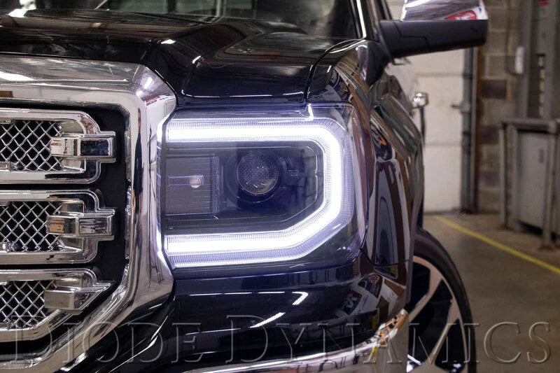 Diode Dynamics GMC Sierra LED Halos Switchback 16-18 Sierra 1500 - Back View