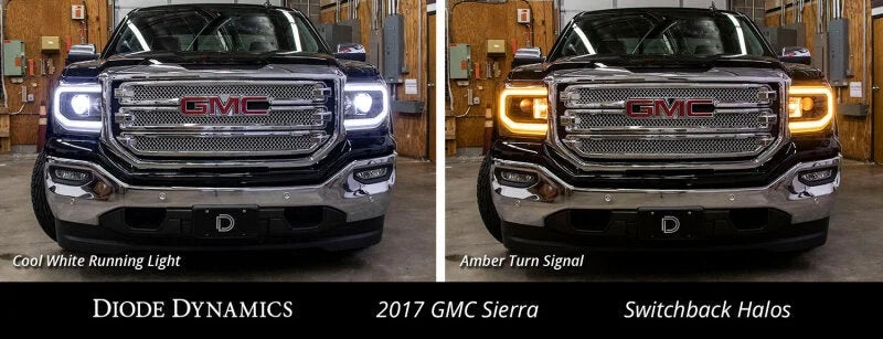 Diode Dynamics GMC Sierra LED Halos Switchback 16-18 Sierra 1500 - Additional View 5