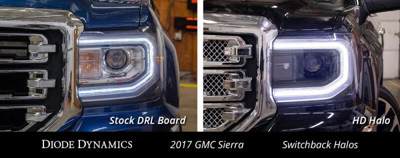 Diode Dynamics GMC Sierra LED Halos Switchback 16-18 Sierra 1500 - Additional View 6