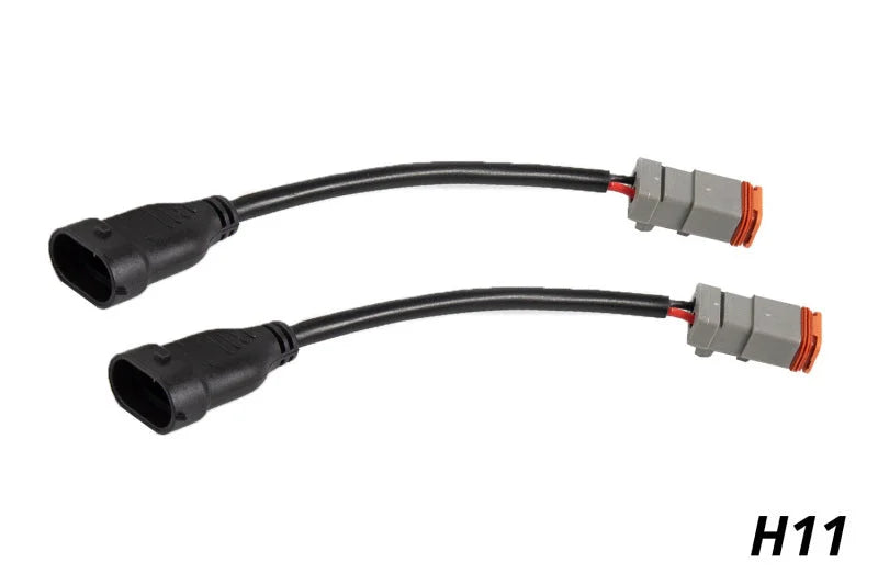 Diode Dynamics H11 DT 2-Pin Adapter - Pair - Back View