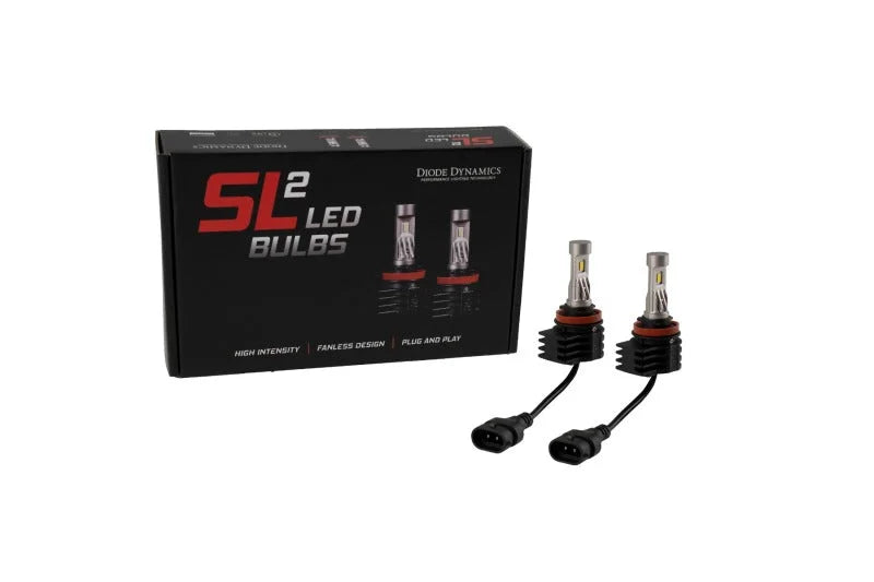 Diode Dynamics H11/H8/H9 White SL2 LED Bulbs (pair) - Back View