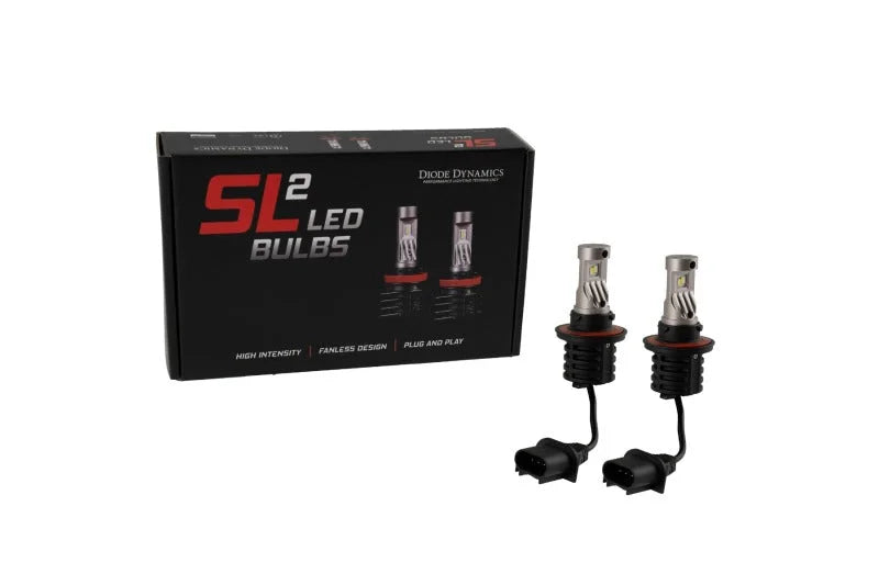 Diode Dynamics H13 White SL2 LED Bulbs (pair) fits 2005-2021 Chevrolet / Chrysler / Dodge - Check Fitment Details - Side View