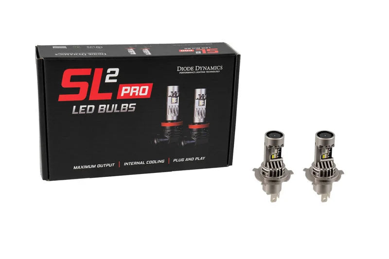 Diode Dynamics H4 White SL2 Pro LED Bulbs (Pair) - Side View
