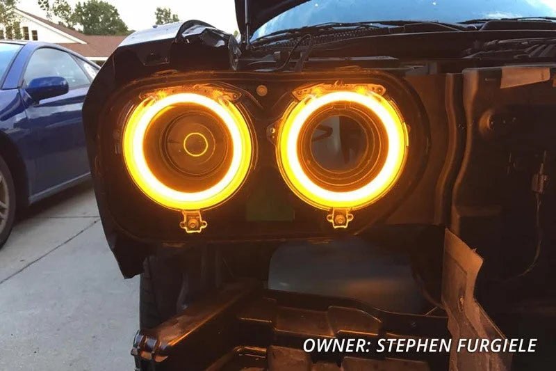 Diode Dynamics Halo Lights LED 120mm - Red Four - Installation View