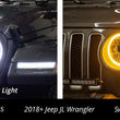 Load image into Gallery viewer, Diode Dynamics Halo Lights LED 50mm Switchback (Pair) - Back View