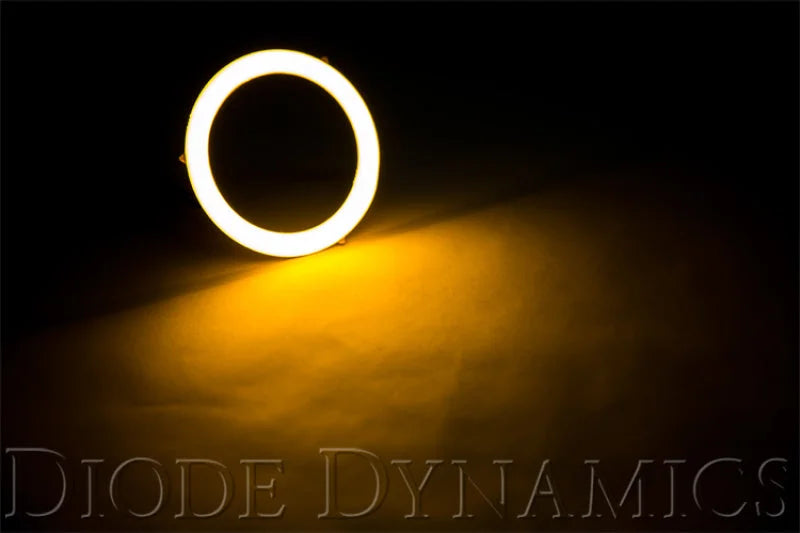 Diode Dynamics Halo Lights LED 70mm - Red (Pair) - Side View