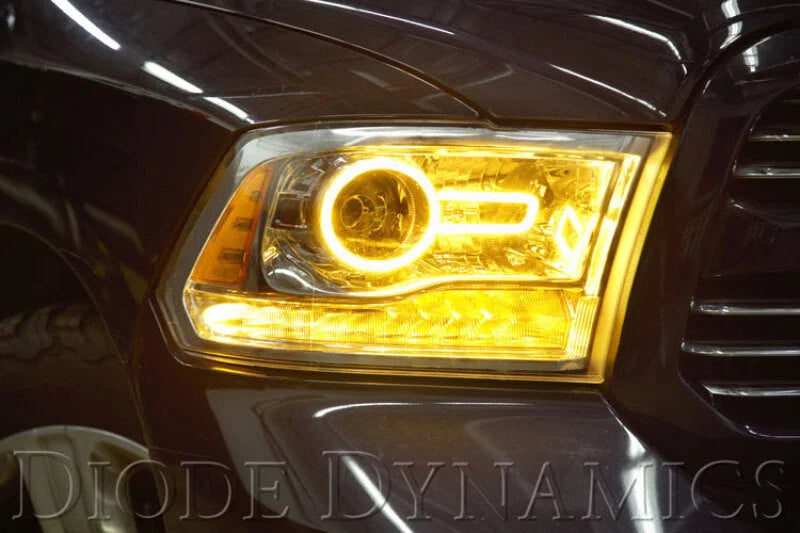 Diode Dynamics Halo Lights LED Switchback Kit fits 2013-2018 Dodge Ram - Side View