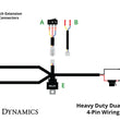 Load image into Gallery viewer, Diode Dynamics Heavy Duty Dual Output 3-way 4-pin Wiring Harness - Side View