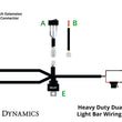 Load image into Gallery viewer, Diode Dynamics Heavy Duty Dual Output Light Bar Wiring Harness - Side View