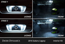 Load image into Gallery viewer, Diode Dynamics Interior LED Kit Cool White Stage 1 fits 2015-2019 Subaru Legacy - Back View