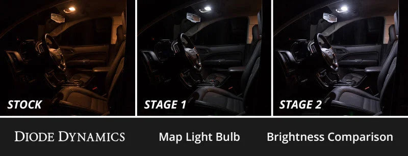 Diode Dynamics Interior LED Kit Cool White Stage 2 fits 2007-2013 Chevrolet Silverado - Installation View