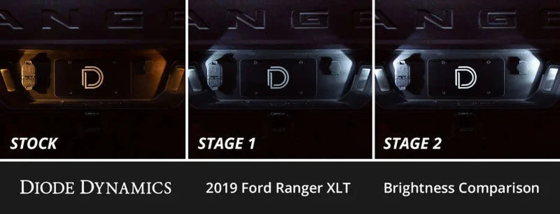 Diode Dynamics 2019+ Ford Ranger Interior LED Kit Cool White Stage 2 - Back View
