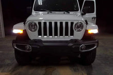 Load image into Gallery viewer, Diode Dynamics JL Wrangler Front Turn Stage 1 (7443 LED Bulb HP48 - White and - Amber) - Installation View