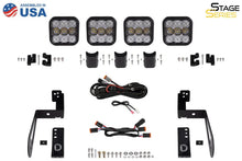 Load image into Gallery viewer, Diode Dynamics Jeep JK SS5 4-Pod CrossLink Grille Lightbar Kit Sport - White Combo - Additional View 6