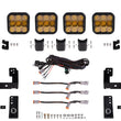 Load image into Gallery viewer, Diode Dynamics Jeep JK SS5 4-Pod CrossLink Grille Lightbar Kit Sport - Yellow Combo - Main Product View