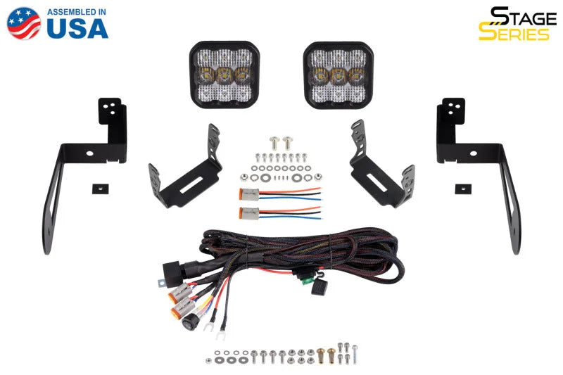 Diode Dynamics Jeep JK SS5 CrossLink Bumper Lightbar Kit Pro Driving - Additional View 6