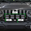 Load image into Gallery viewer, Diode Dynamics Jeep JL SS5 4-Pod CrossLink Grille Lightbar Kit Pro - Yellow Combo - Side View