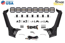 Load image into Gallery viewer, Diode Dynamics Jeep JL SS5 Pro CrossLink Windshield - White Combo Lightbar Kit - Back View