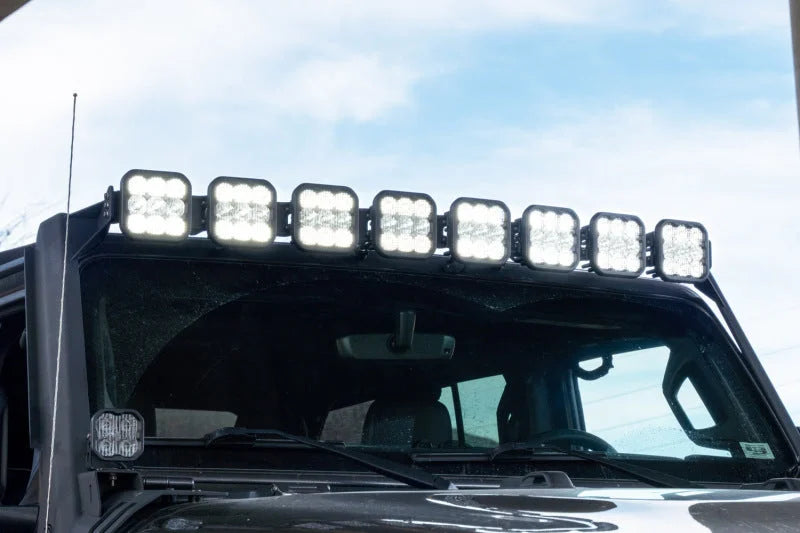 Diode Dynamics Jeep JL SS5 Pro CrossLink Windshield - White Combo Lightbar Kit - Additional View 8