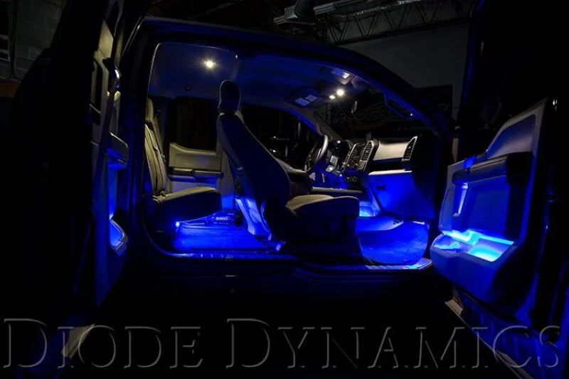 Diode Dynamics LED Footwell Kit - Blue - Installation View