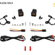 Load image into Gallery viewer, Diode Dynamics LED SSC1 Type G3M Fog Light Bracket Kit - White - Side View