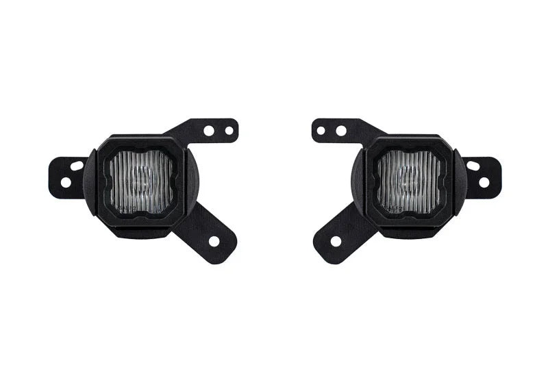 Diode Dynamics LED SSC1 Type G3M Fog Light Bracket Kit - White - Back View