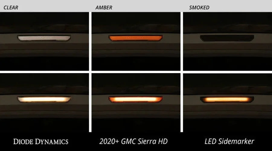 Diode Dynamics 20-21 Sierra 2500/3500 HD LED Sequential Sidemarkers - Amber Set - Additional View 5