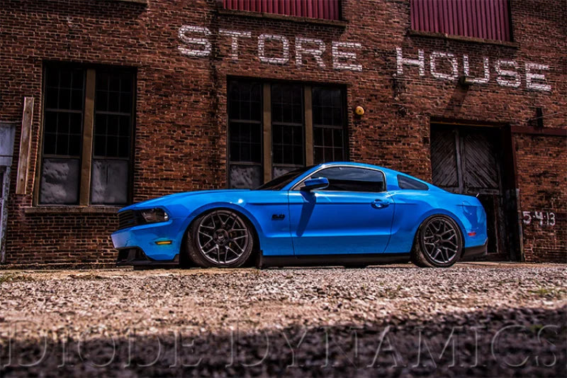 Diode Dynamics LED Sidemarkers Smoked Set fits 2010-2014 Ford Mustang / 2012-2013 Ford Mustang Boss 302 - Side View