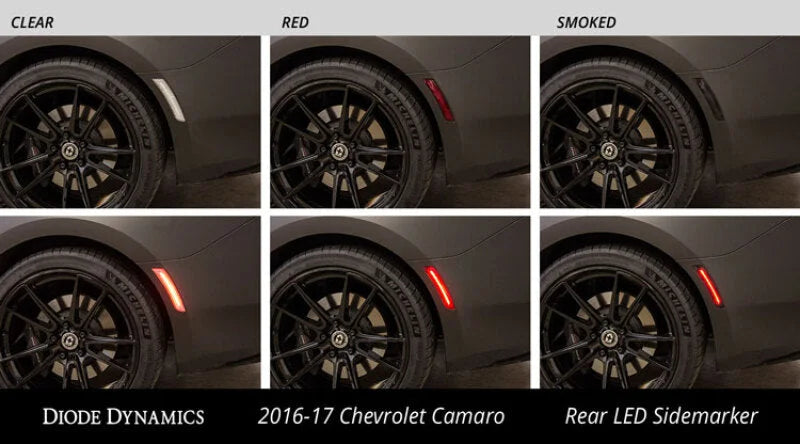 Diode Dynamics LED Sidemarkers Smoked fits 2016-2024 Chevrolet Camaro - Additional View 8