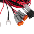 Load image into Gallery viewer, Diode Dynamics Light Duty Dual Output Light Bar Wiring Harness - Back View