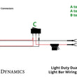 Load image into Gallery viewer, Diode Dynamics Light Duty Dual Output Light Bar Wiring Harness - Installation View