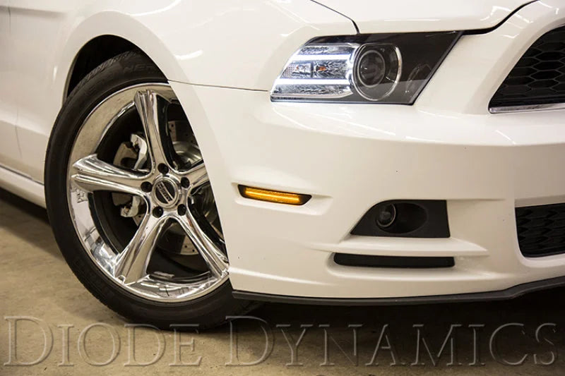 Diode Dynamics Mustang 2010 LED Sidemarkers Clear Set - Back View