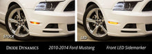 Load image into Gallery viewer, Diode Dynamics Mustang 2010 LED Sidemarkers Clear Set - Installation View