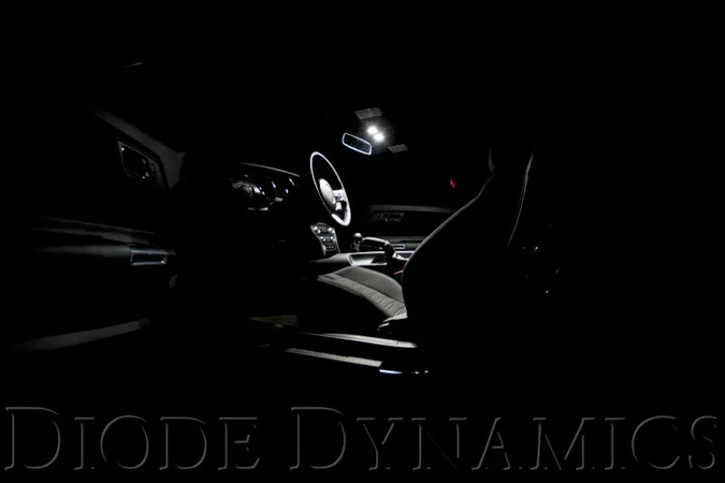 Diode Dynamics Mustang Interior Light Kit 15-17 Mustang Stage 1 - Cool - White - Side View