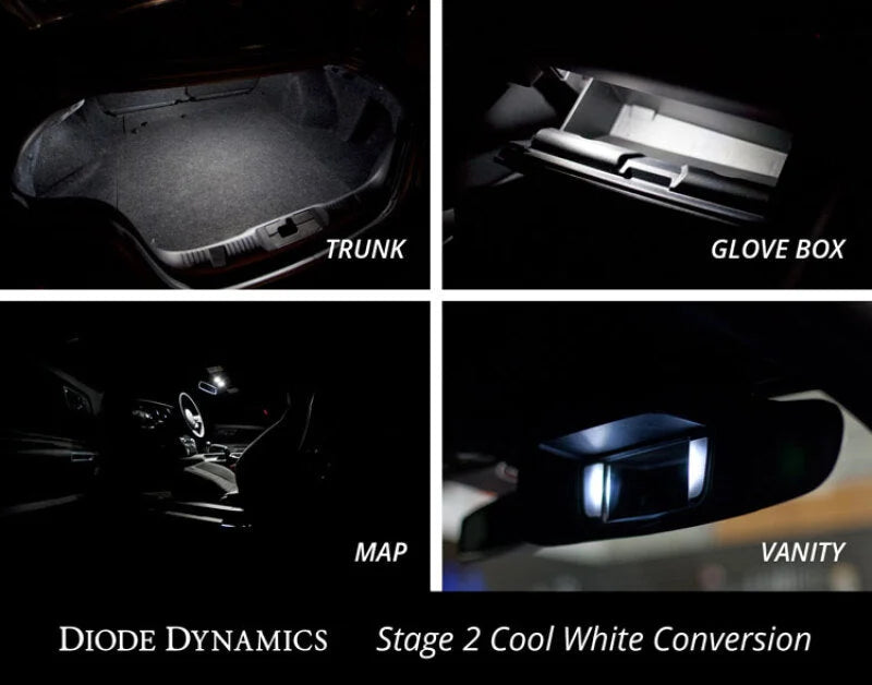 Diode Dynamics Mustang Interior Light Kit 15-17 Mustang Stage 2 - Cool - White - Additional View 5