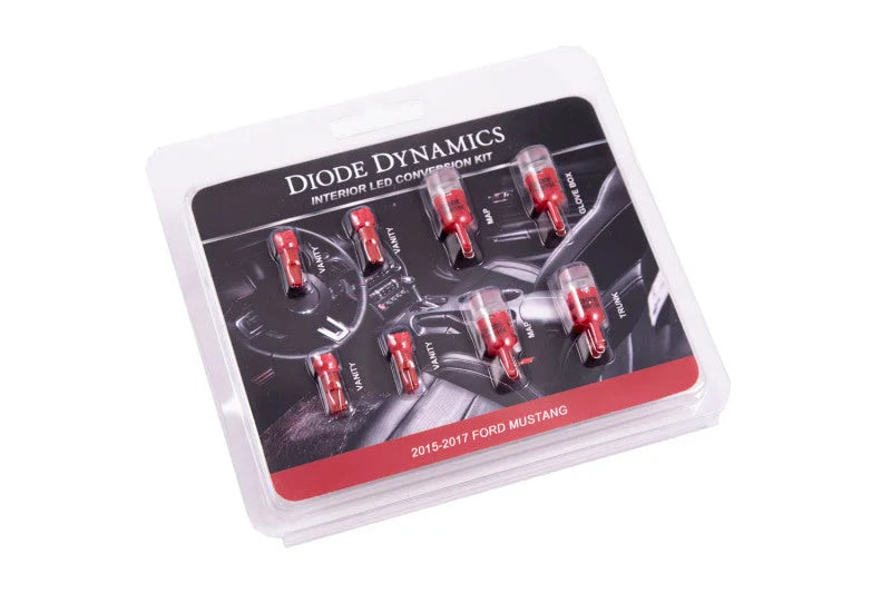 Diode Dynamics Mustang Interior Light Kit 15-17 Mustang Stage 2 - Red - Main Product View