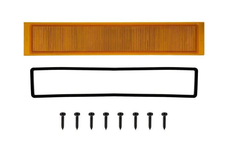 Diode Dynamics Outer Lens for Stage Series Wide - Amber - Main Product View