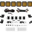 Load image into Gallery viewer, Diode Dynamics Prinsu/Sherpa Roof Racks SS5 6-Pod CrossLink Mounting Kit - Sport Yellow Driving - Main Product View
