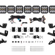 Load image into Gallery viewer, Diode Dynamics Prinsu/Sherpa Roof Racks- SS5 7-Pod CrossLink Mounting Kit - Pro White Combo - Main Product View