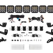 Load image into Gallery viewer, Diode Dynamics Prinsu/Sherpa Roof Racks- SS5 7-Pod CrossLink Mounting Kit - Pro White Driving - Main Product View